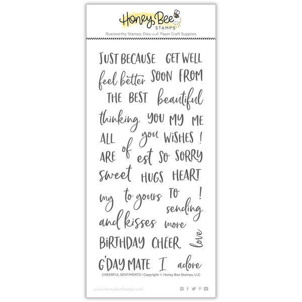 Cheerful Sentiments - 4x8 Stamp Set