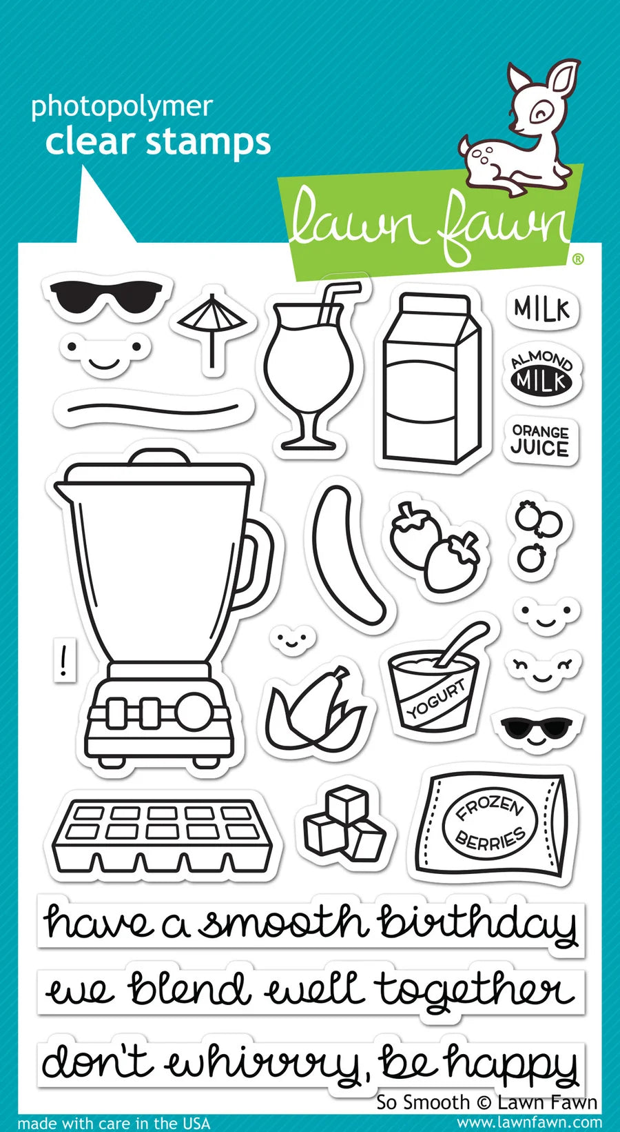 So Smooth Lawn Fawn Clear Stamps 4"X6"