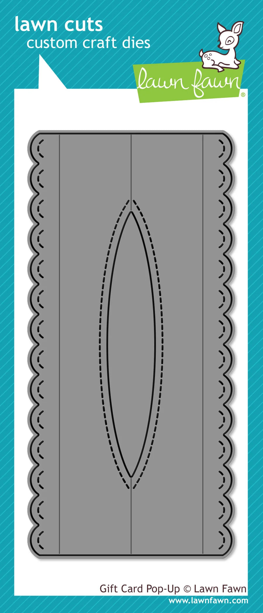 Gift Card Pop-Up Lawn Cuts Custom Craft Die