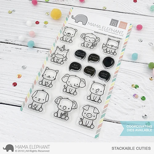 STACKABLE CUTIES stamp set