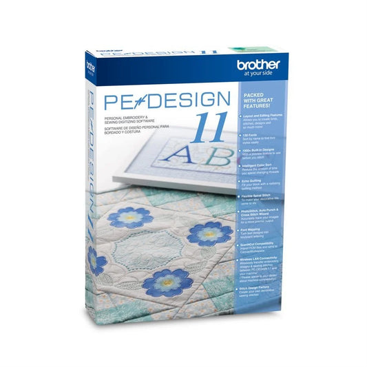 Brother PEDesign II embroidery software with dongle