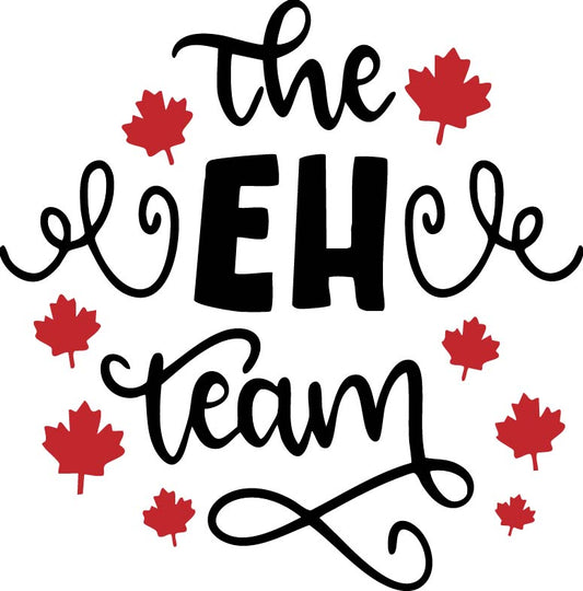 The EH Team Canadian pride sublimation and vinyl cutting file