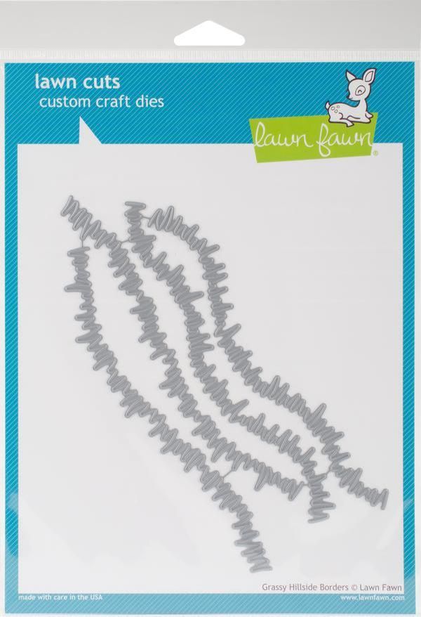 Grassy Hillside, 1"X6" Lawn Cuts Custom Craft Border Die