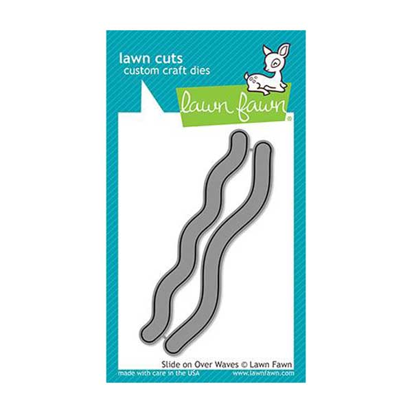 Slide On Over Waves - Lawn Cuts Custom Craft Die