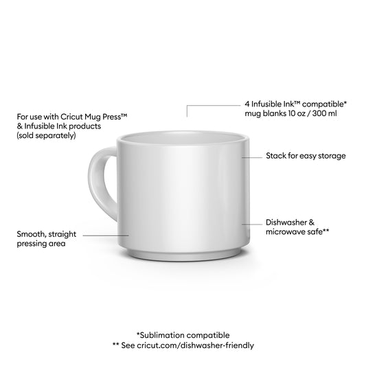 Cricut Stackable Ceramic Sublimation Mugs