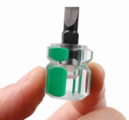 Mini green flat screwdriver