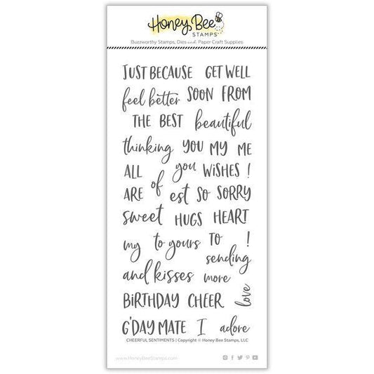 Cheerful Sentiments - 4x8 Stamp Set