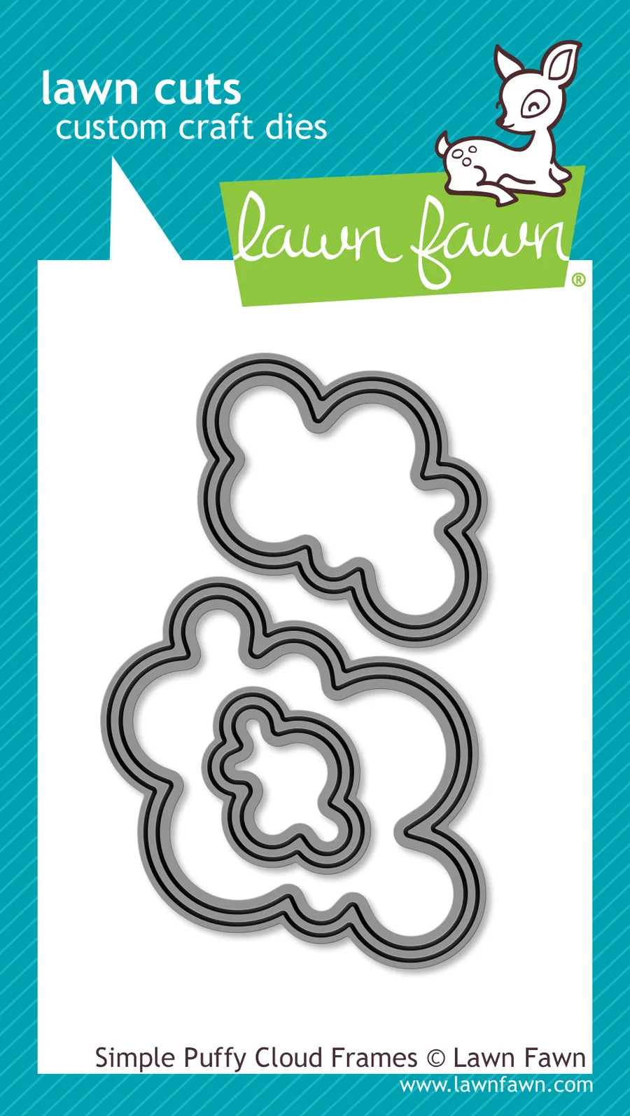 Simple Puffy Cloud Frames  Lawn Cuts Custom Craft Die
