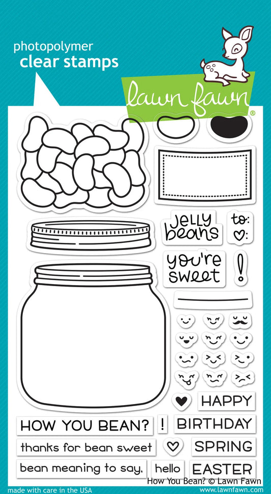 How You Bean?  Lawn Fawn Clear Stamps 4"X6"