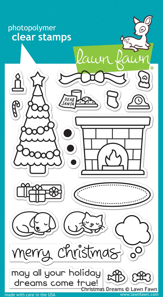 Christmas Dreams  Lawn Fawn Clear Stamps 4"X6"