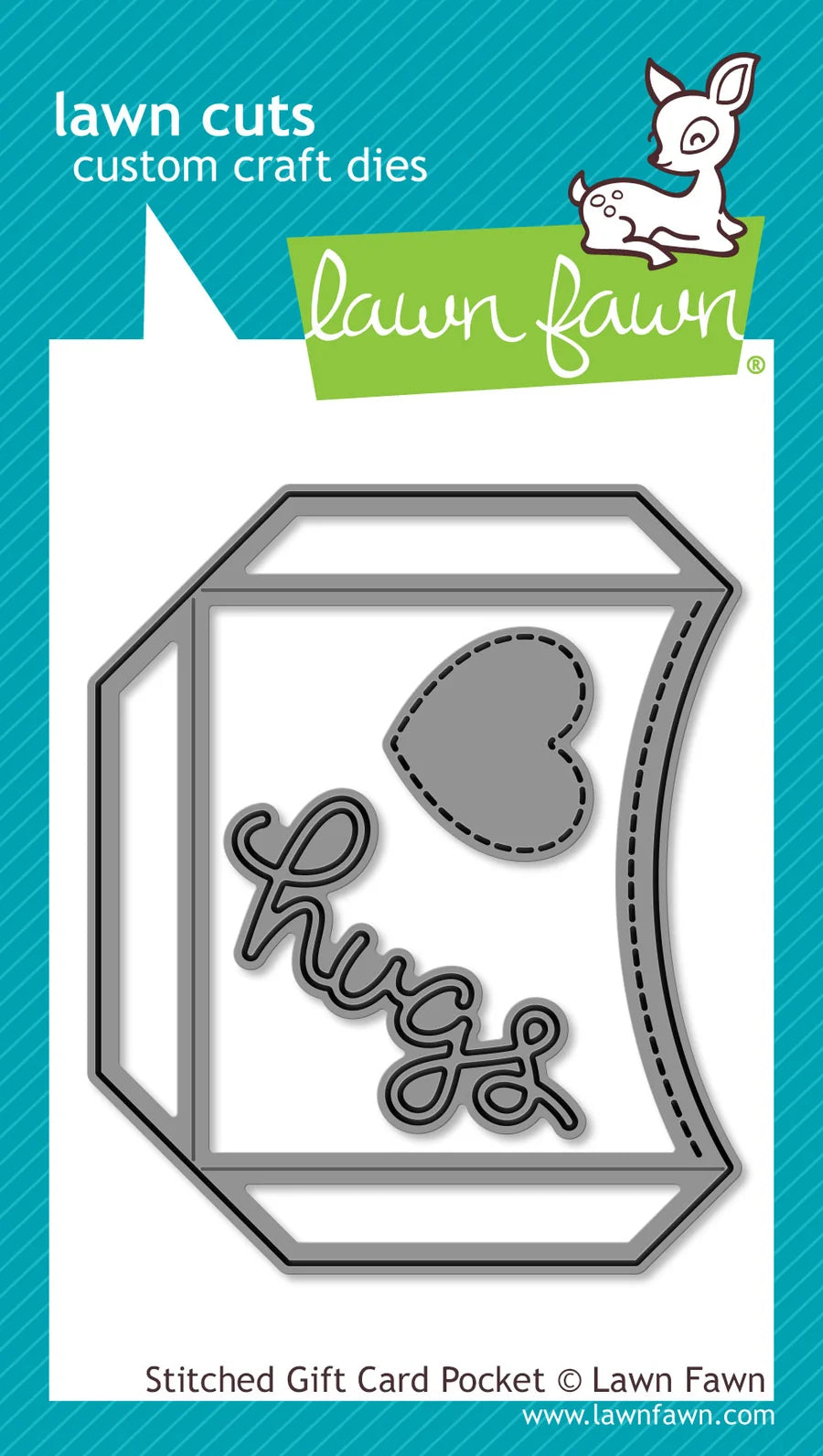 Stitched Gift Card Pocket  Lawn Cuts Custom Craft Die