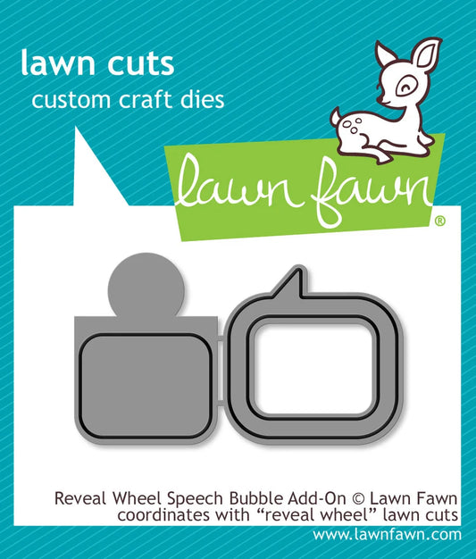 Reveal Wheel Speech Bubble  Lawn Cuts Custom Craft Die