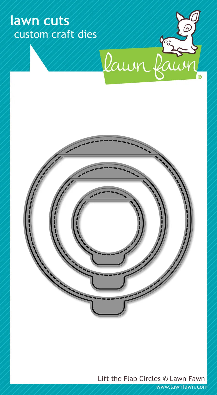 Lift The Flap Circles  Lawn Cuts Custom Craft Die