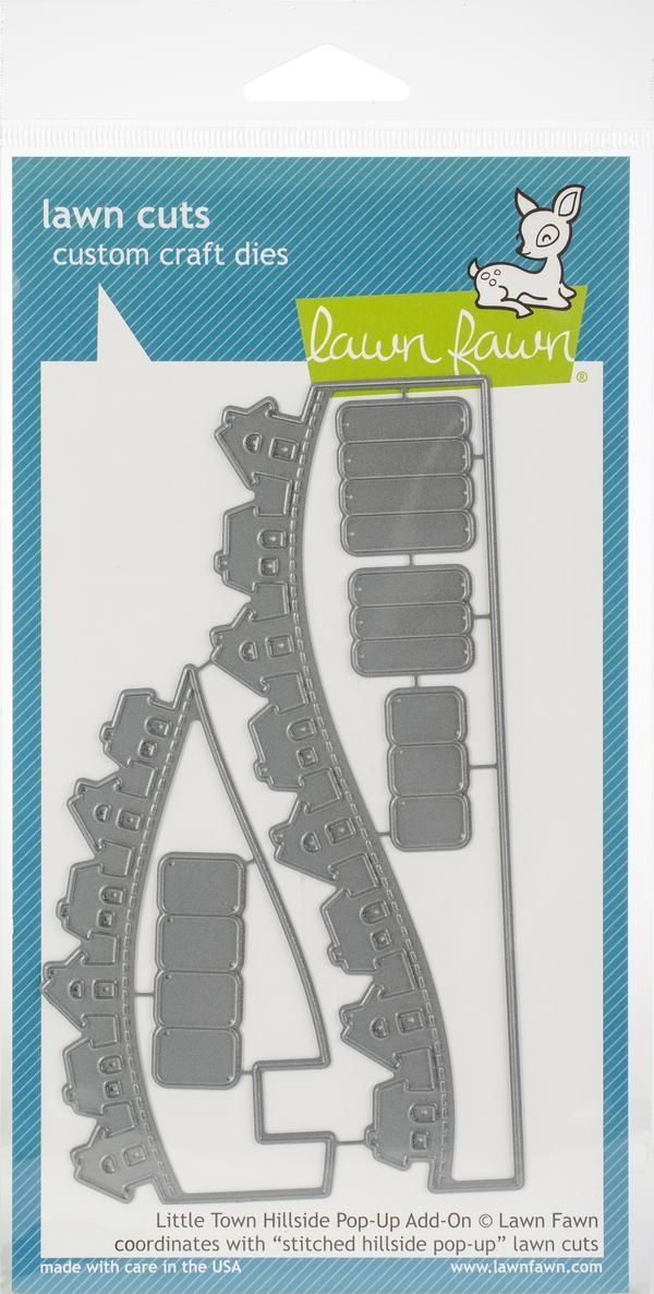 Little Town Hillside Pop-Up Add-On -  Lawn Cuts Custom Craft Die