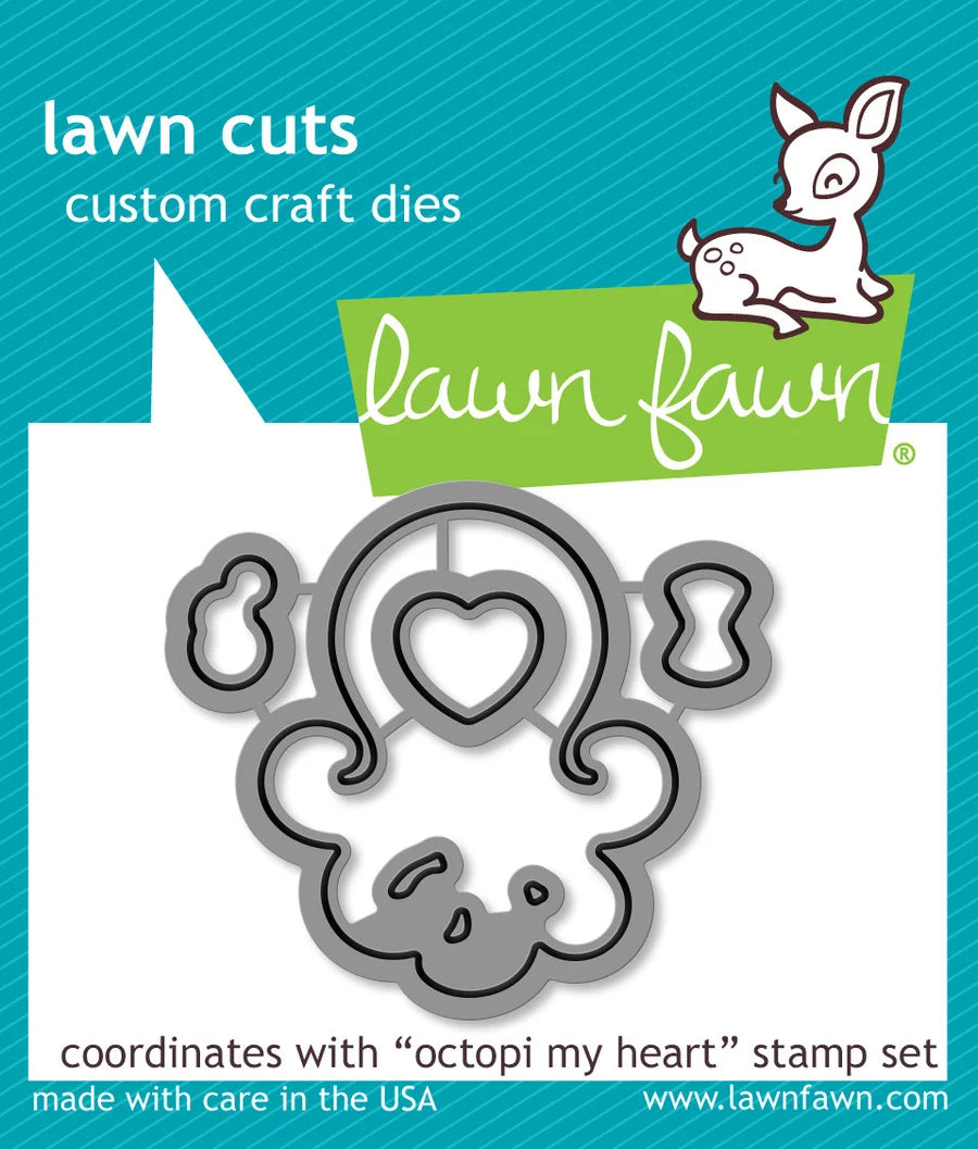 Octopi My Heart -  Lawn Cuts Custom Craft Die