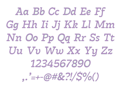Serif Italic Puffy Foam Font