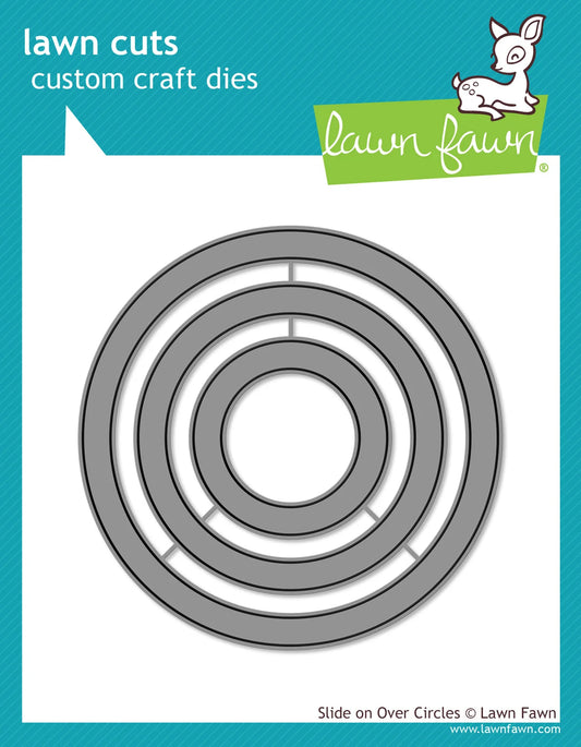 Slide On Over Circles -  Lawn Cuts Custom Craft Die