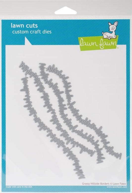 Grassy Hillside, 1"X6"  Lawn Cuts Custom Craft Border Die