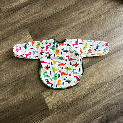 Child's long-sleeved waterproof bib or painting smock