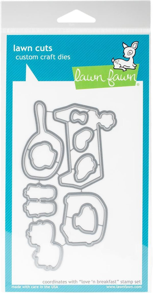 Love 'n Breakfast  Lawn Cuts Custom Craft Die
