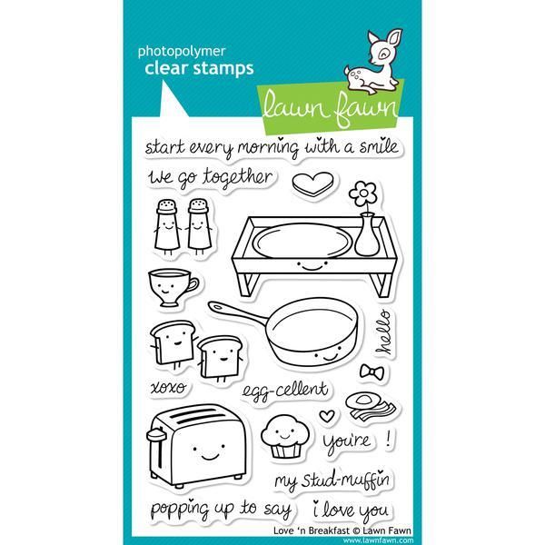 Love 'n Breakfast  Lawn Fawn Clear Stamps 4"X6"
