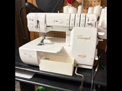 Improved thread catcher for Baby Lock Triumph with magnetic needle catcher