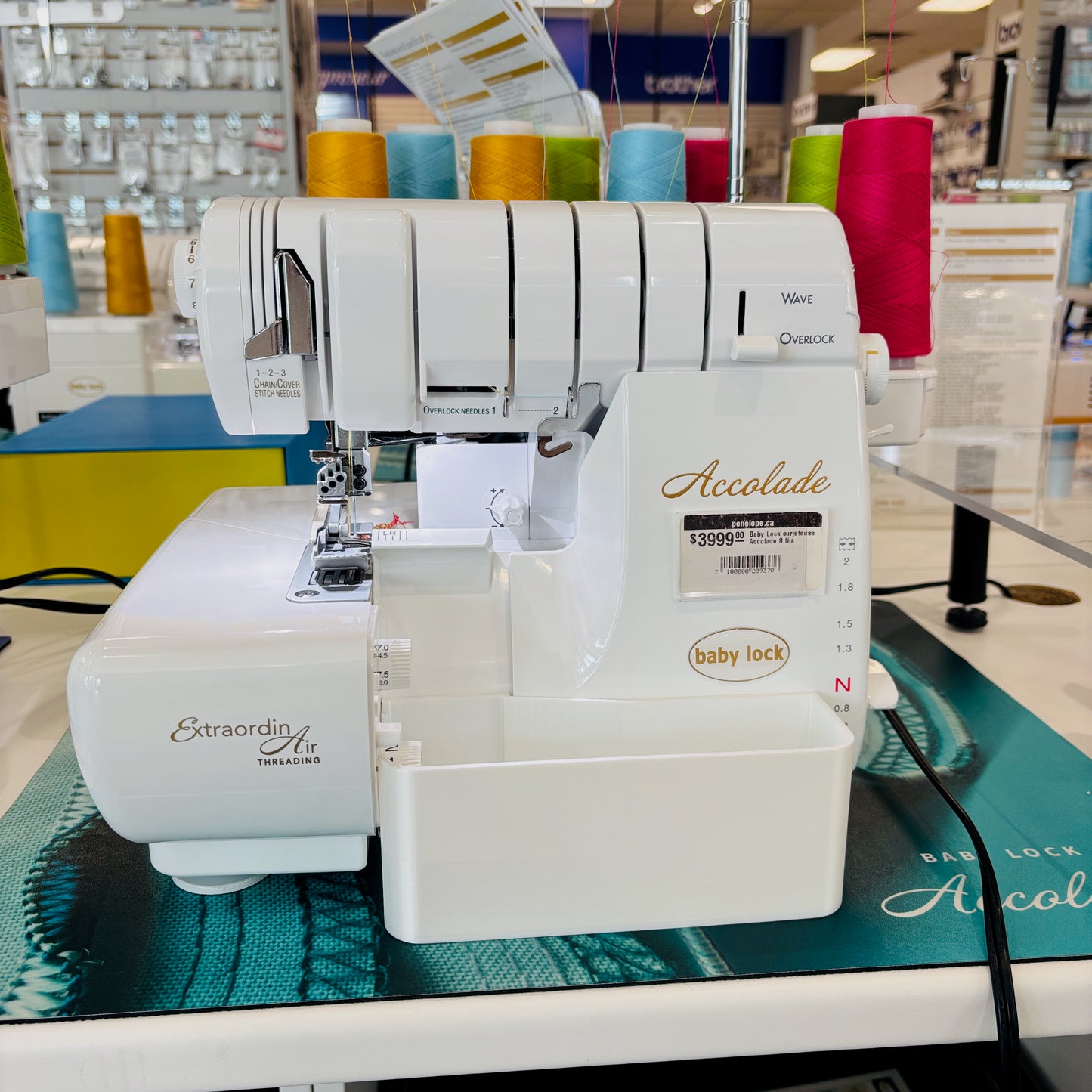 Thread catcher for Baby Lock serger