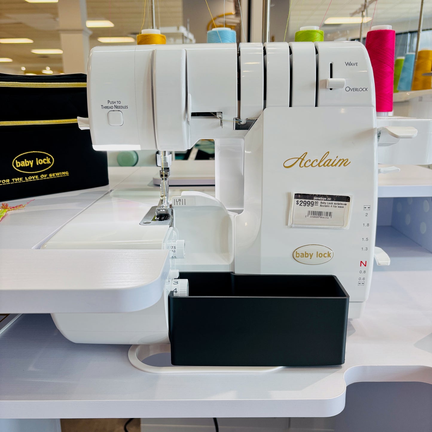 Thread catcher for Baby Lock serger
