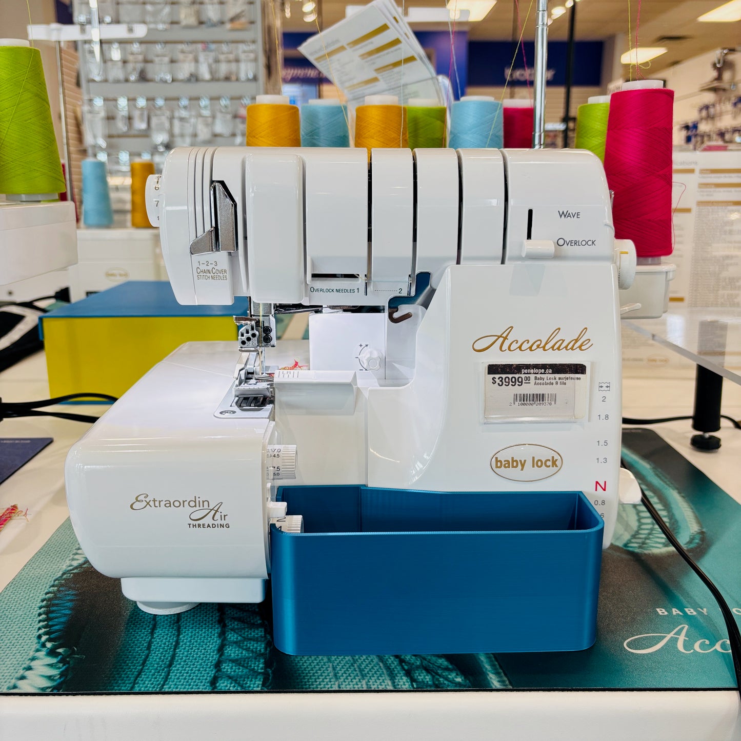 Thread catcher for Baby Lock serger