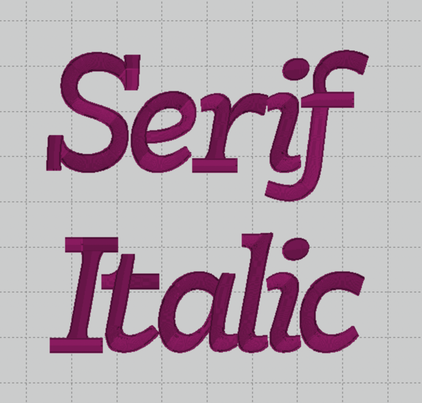 Serif Italic Puffy Foam Font