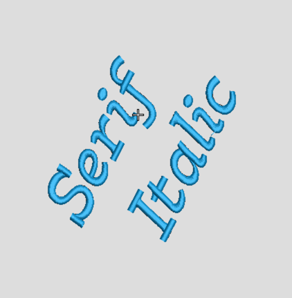 Serif Italic Puffy Foam Font